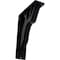 Ekena Millwork Damon Wrought Iron Bracket, (Triple center brace), Powder Coated Black 2"W x 5 1/2"D x 8"H BKTM02X05X08TDA - alternate 1